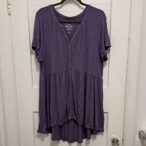 Purple Tunic Blouse